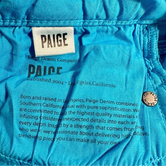 PAIGE Denim Turquoise ‘Skyline Ankle Peg’ Skinny Jeans Size 30 - Picture 4 of 10